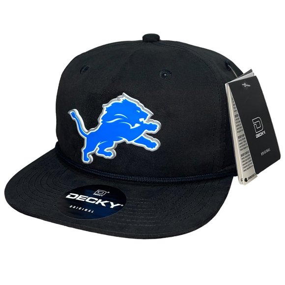 Detroit Lions 3D Classic Rope Hat- Black - Picture 2 of 4